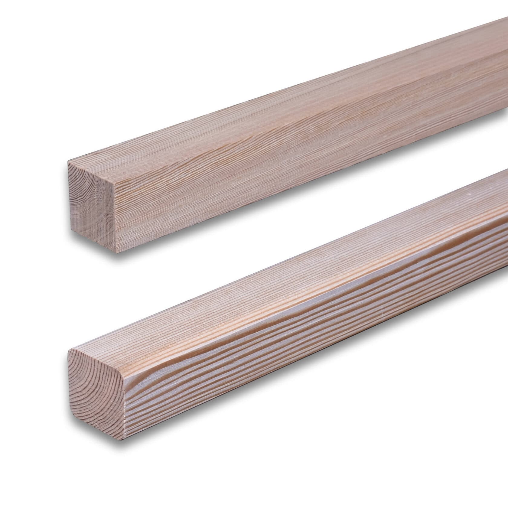 Брусок обрезной строганый профилированный, Лиственница, 38х38х3000